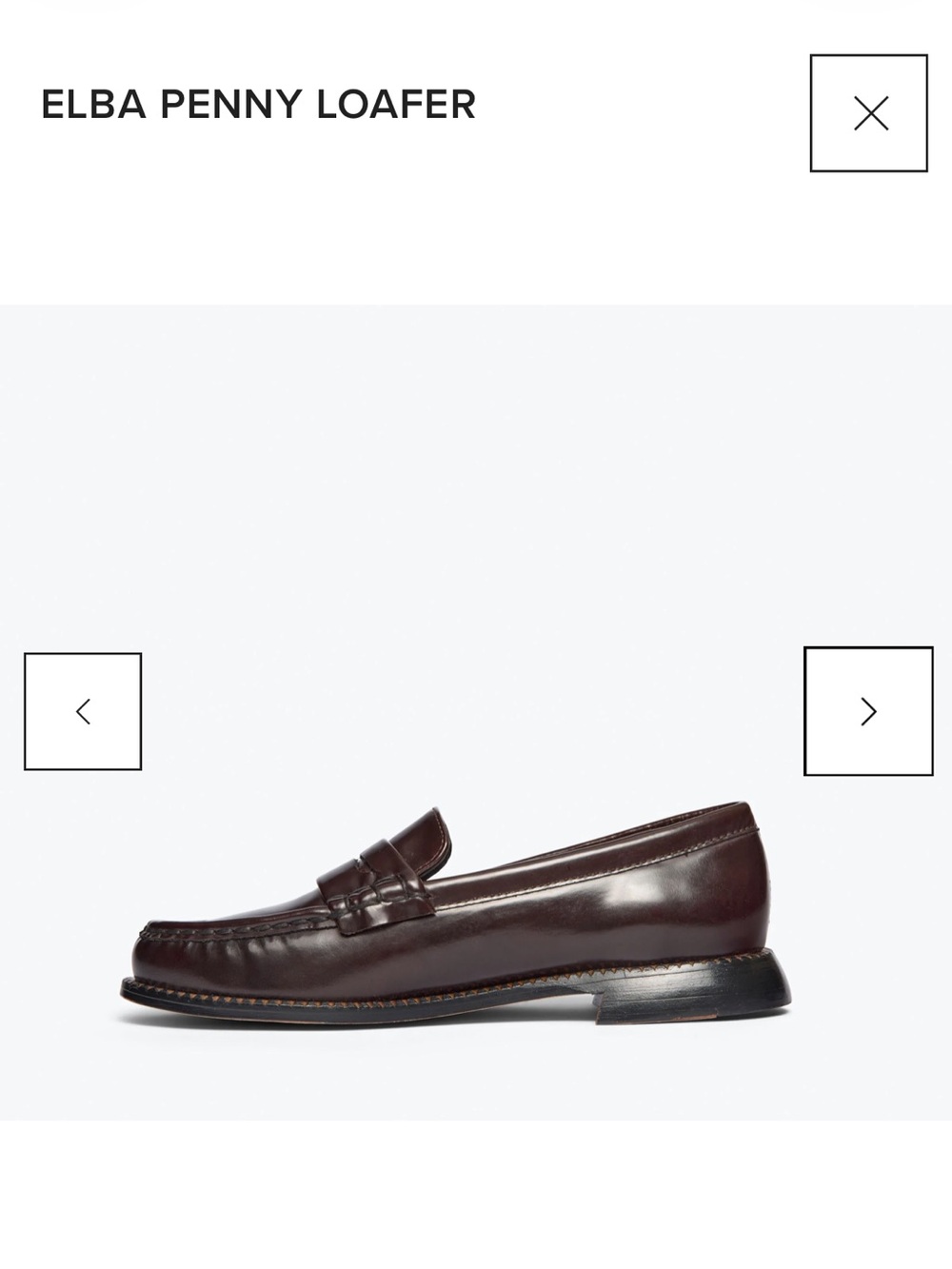 Freda Salvador Elba Brown Leather Penny Loafers 6.5 - Picture 2 of 12